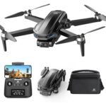 DEERC D65 2 Axis Mechanical Gimbal EIS GPS Drones with Camera for Adults 4K, 249g Foldable FPV Quadcopter Lightweight Drone with 30FPS Video, Brushless Motor, Follow Me, Auto Return, Wind Resistance
