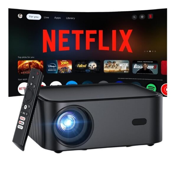 Licensed Netflix Smart Projector, HAPPRUN Projector
